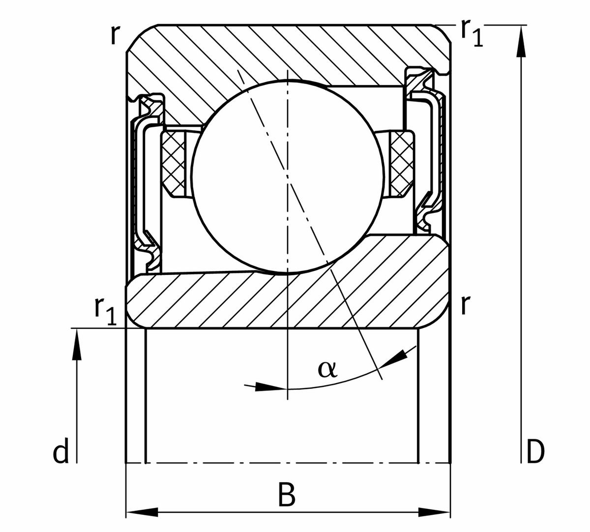 Высокоскоростной шпиндельный подшипник FAG VCM71918-E-2RSD-T-P4S-UL-XL