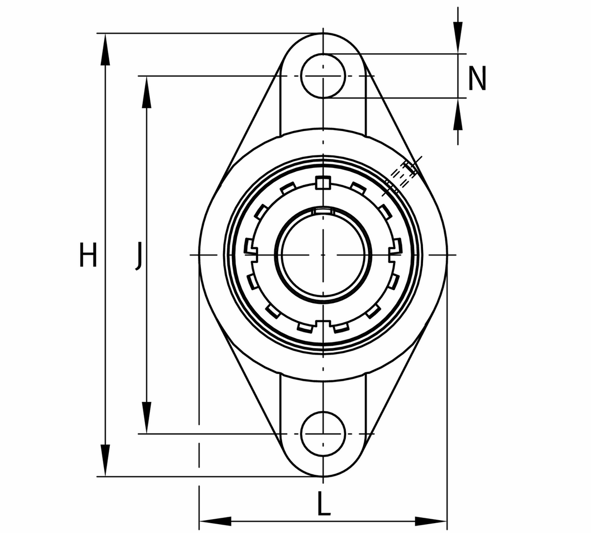 Фланцевый корпус FAG UKFL218