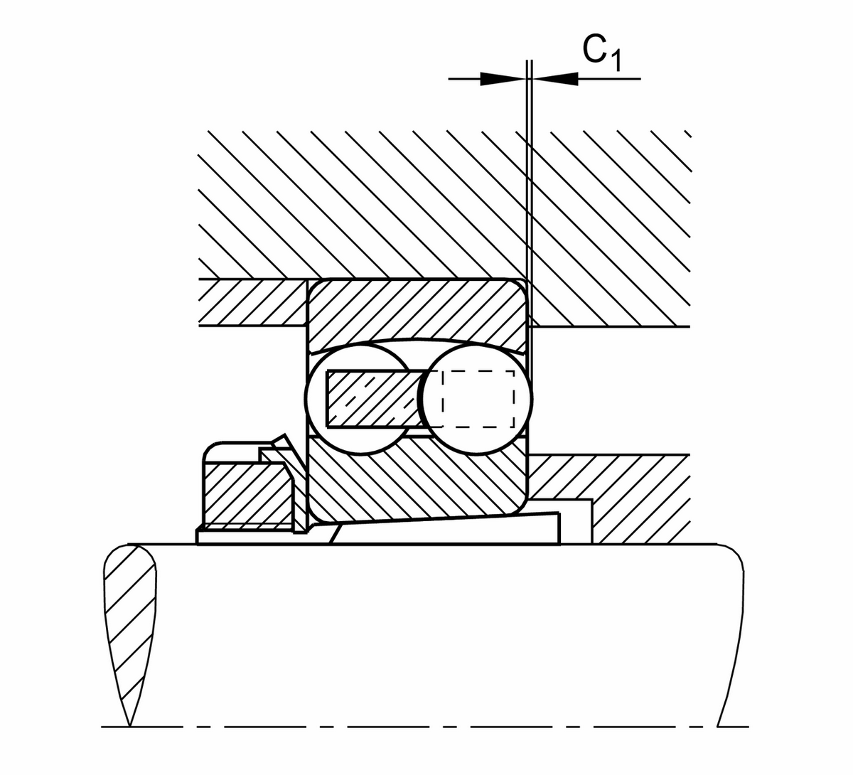 Радиальный сферический шарикоподшипник FAG 2318-K-M (2318K.M)