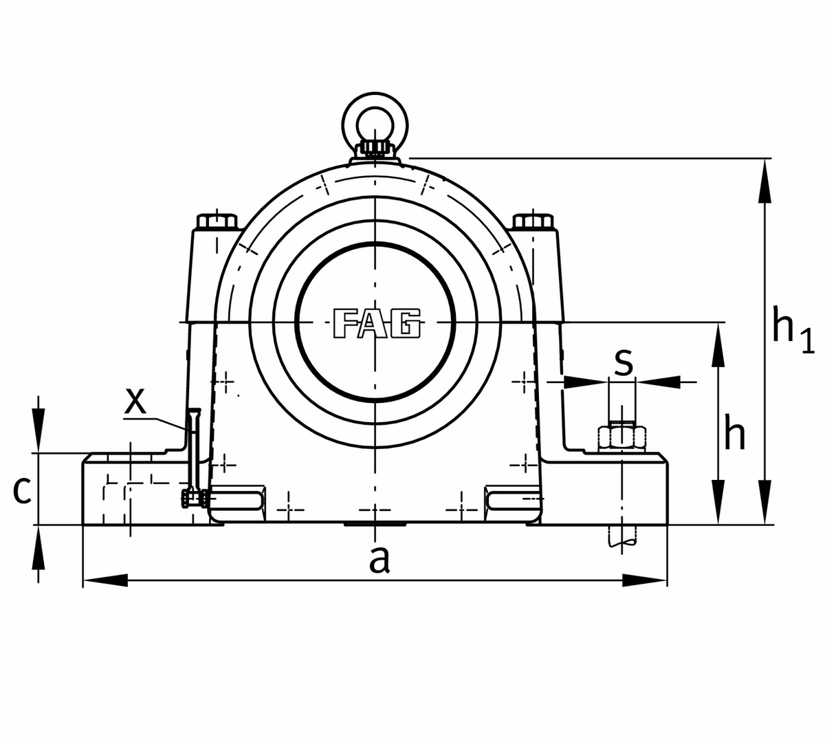Стационарный корпус FAG LOE218-N-AF-L