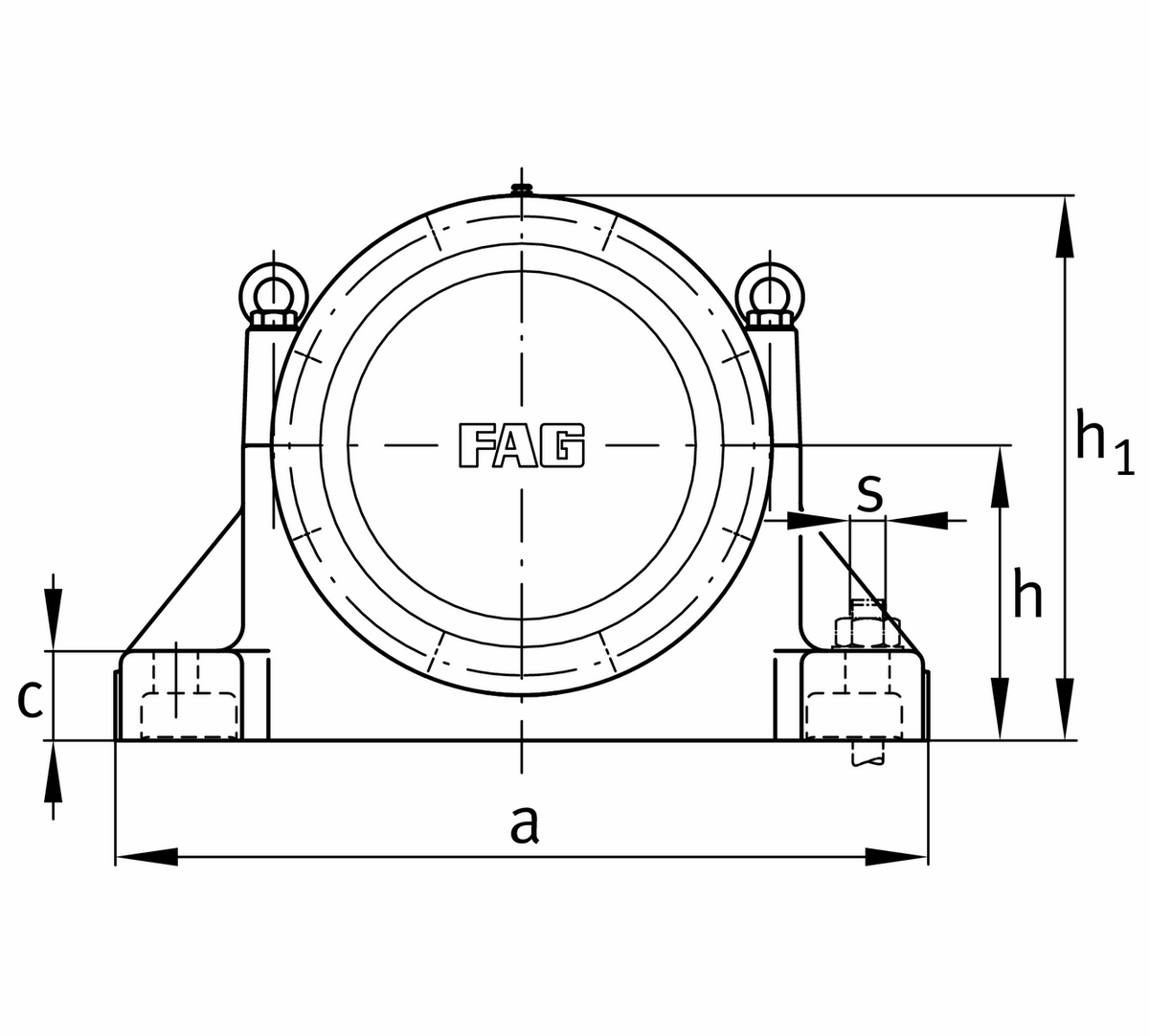 Стационарный корпус FAG RLE4138-Z-BF-L