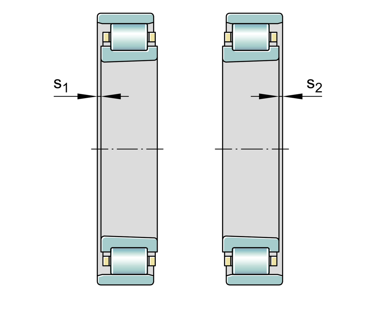 Цилиндрический роликоподшипник FAG N1012-D-K-TVP-SP-XL