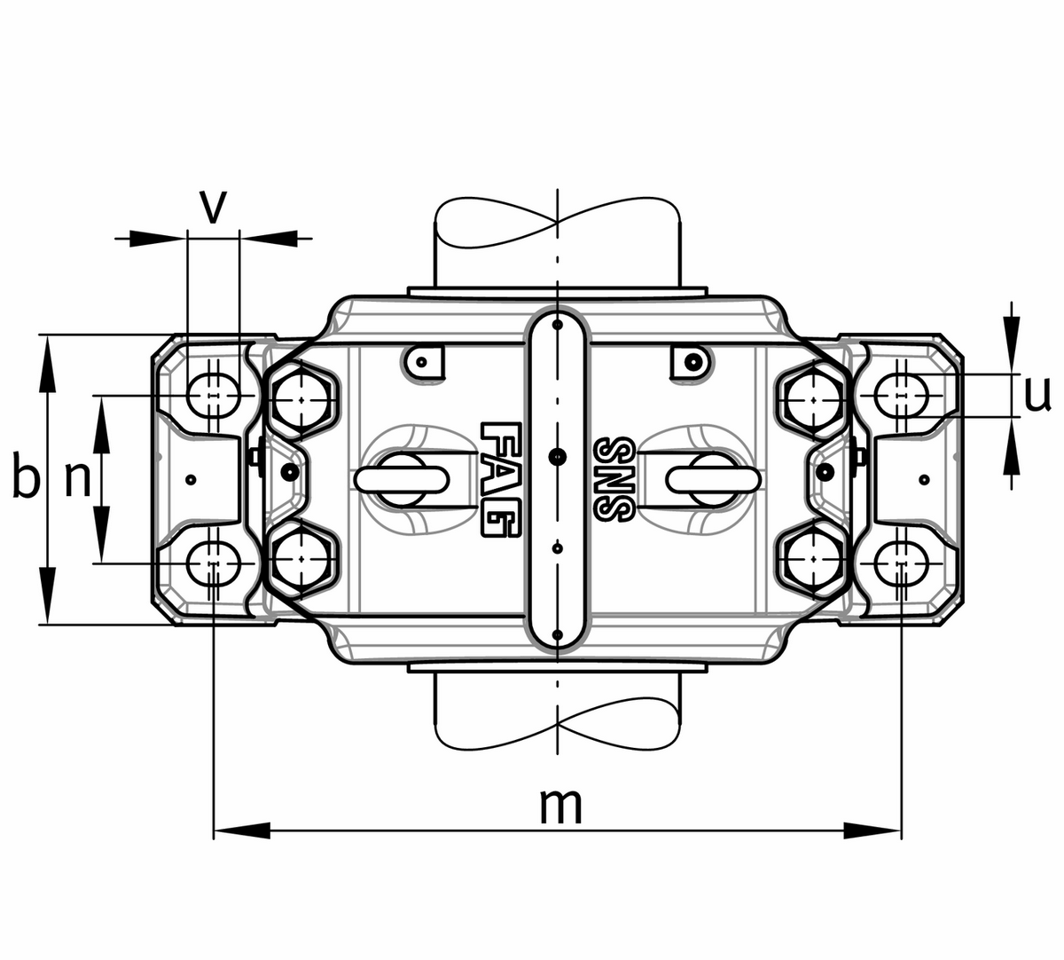 Стационарный корпус FAG SNS30/530-Z-D