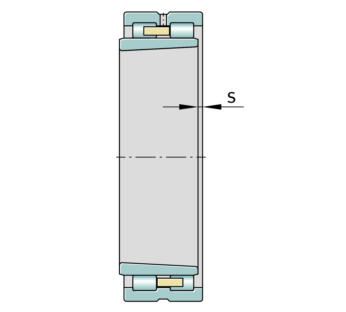 Цилиндрический роликоподшипник FAG NNU4996-S-K-M-SP