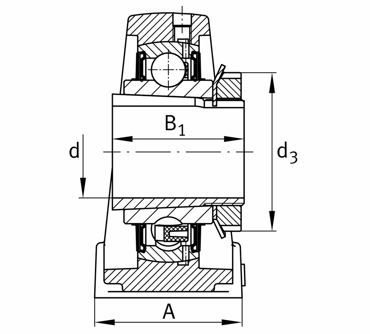 Узел стационарного корпуса FAG UKP208