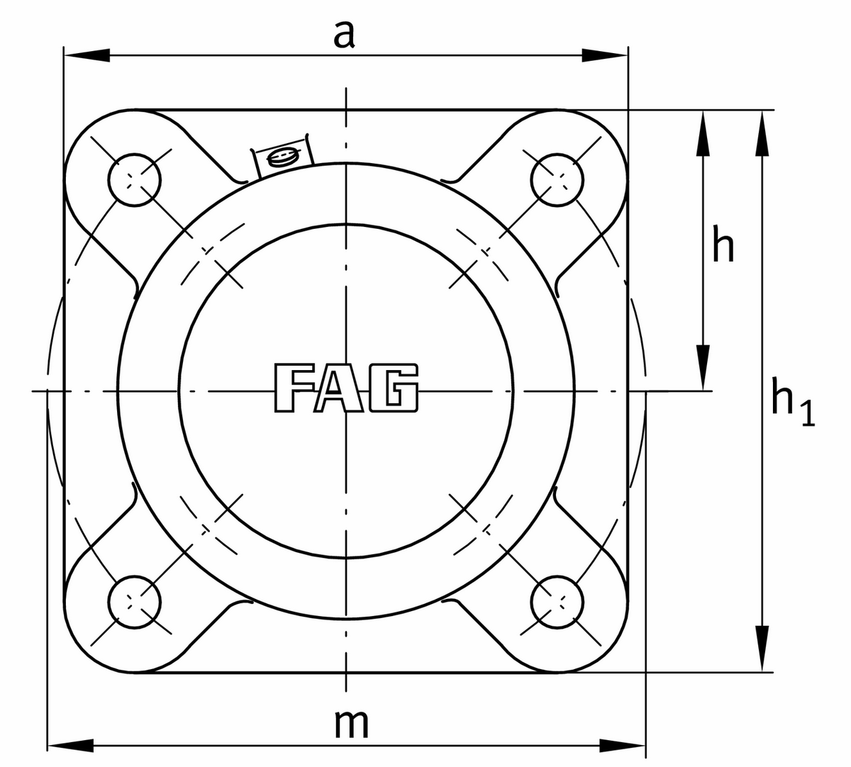 Фланцевый корпус FAG F516-B-L