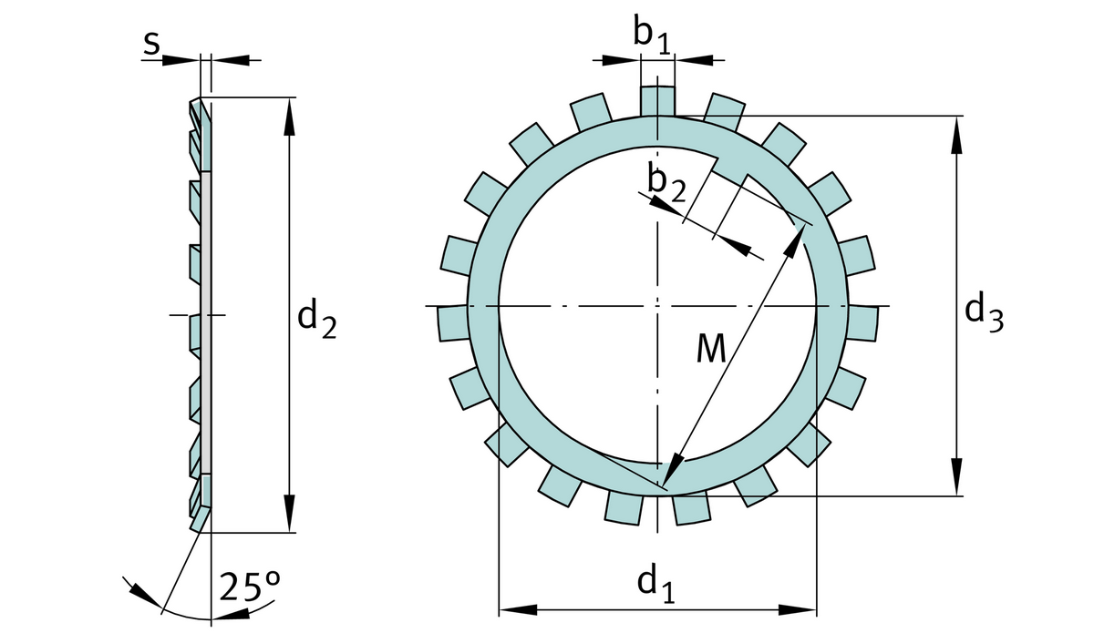 Стопорная шайба FAG MB13