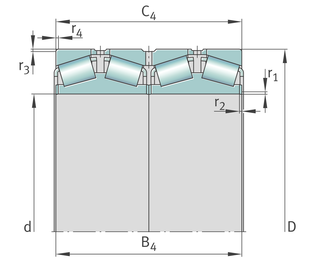 Конический роликоподшипник FAG F-802006.TR4-D1