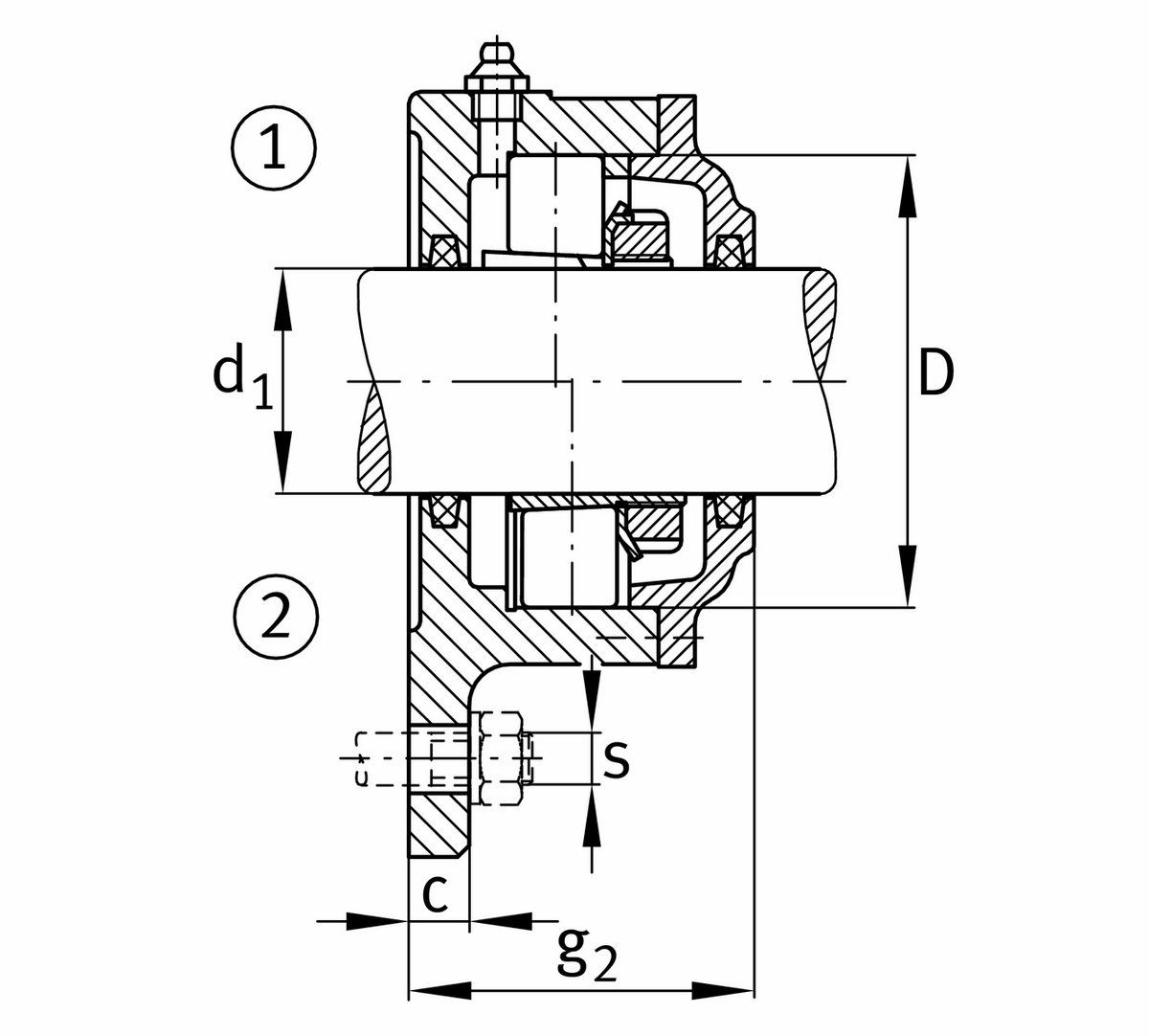 Фланцевый корпус FAG F506-B-L