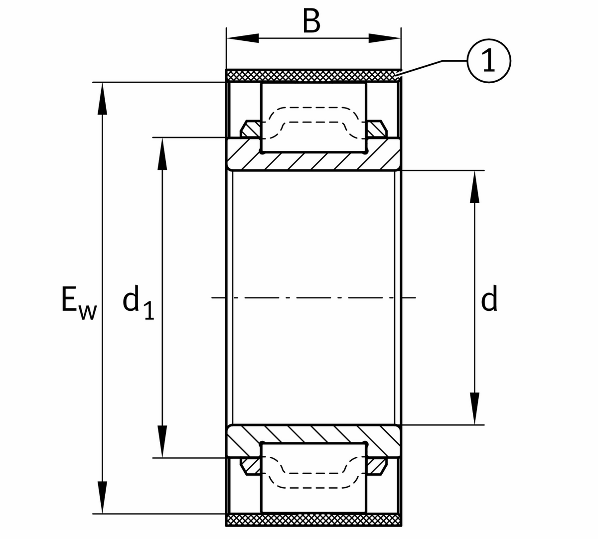 Цилиндрический роликоподшипник FAG F-680537.RN