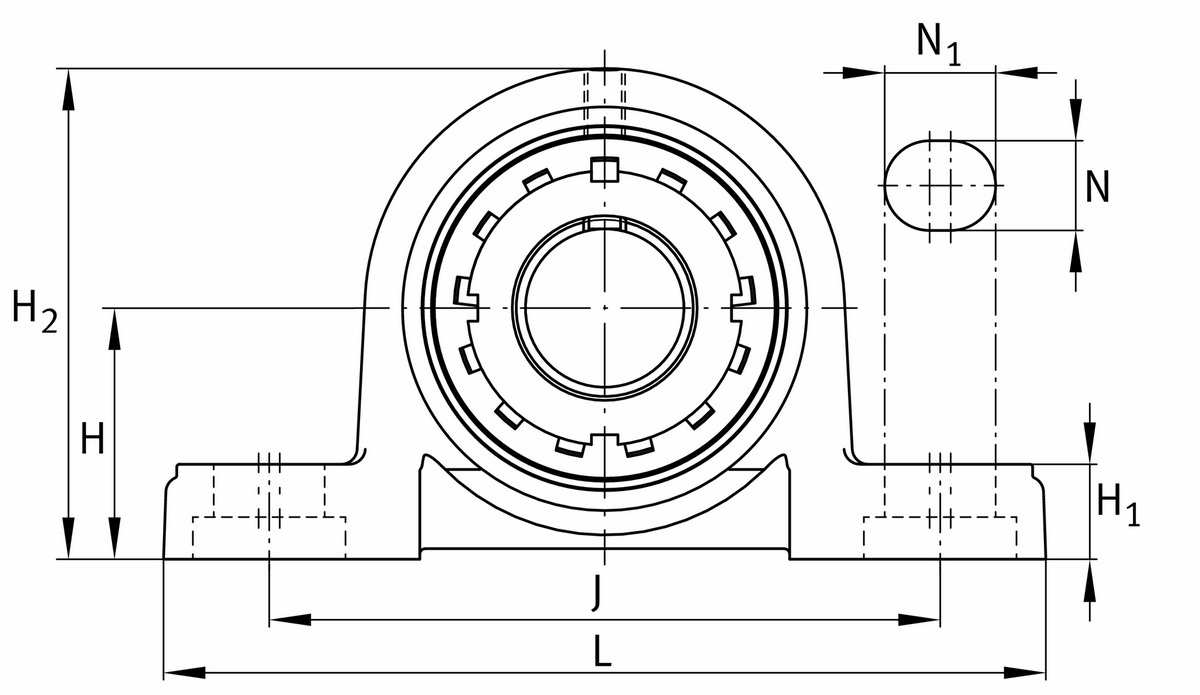 Узел стационарного корпуса FAG UKP208