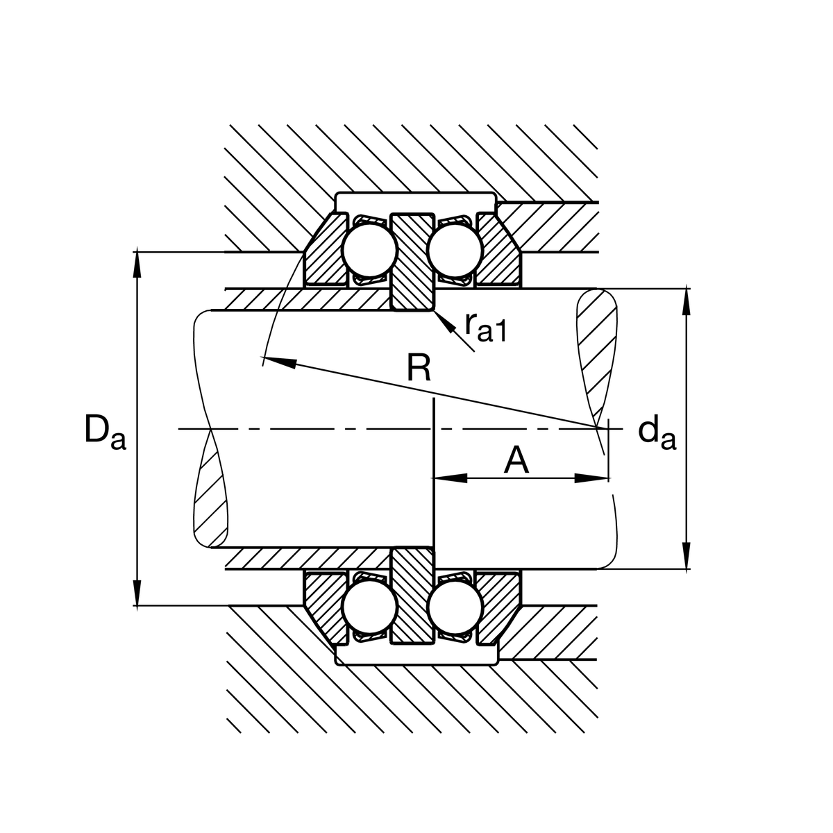Упорный шарикоподшипник FAG 54308
