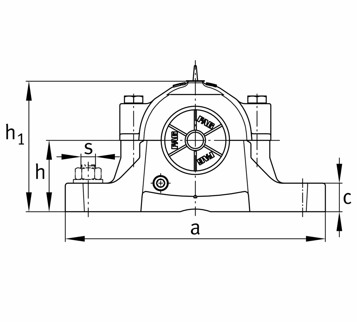 Стационарный корпус FAG SES211-L