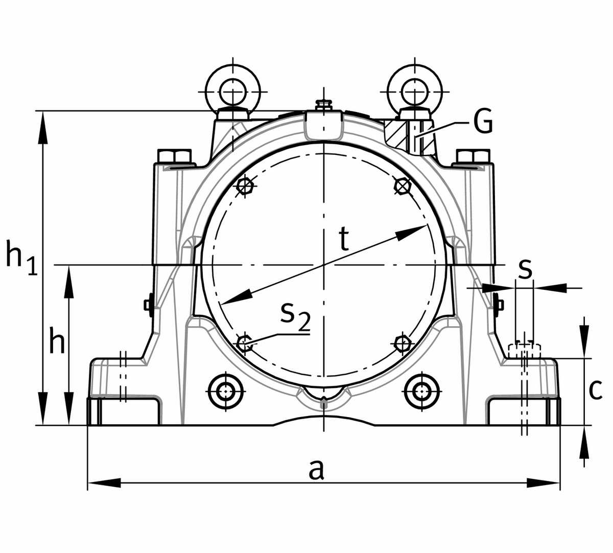 Стационарный корпус FAG SNS30/530-B