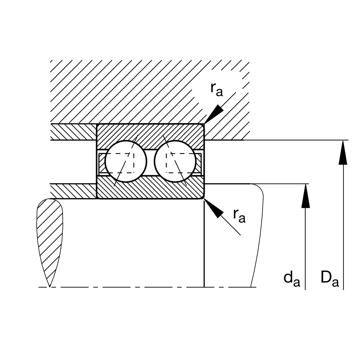 Радиально-упорный шарикоподшипник FAG 3213-BD-XL (3213-BD)