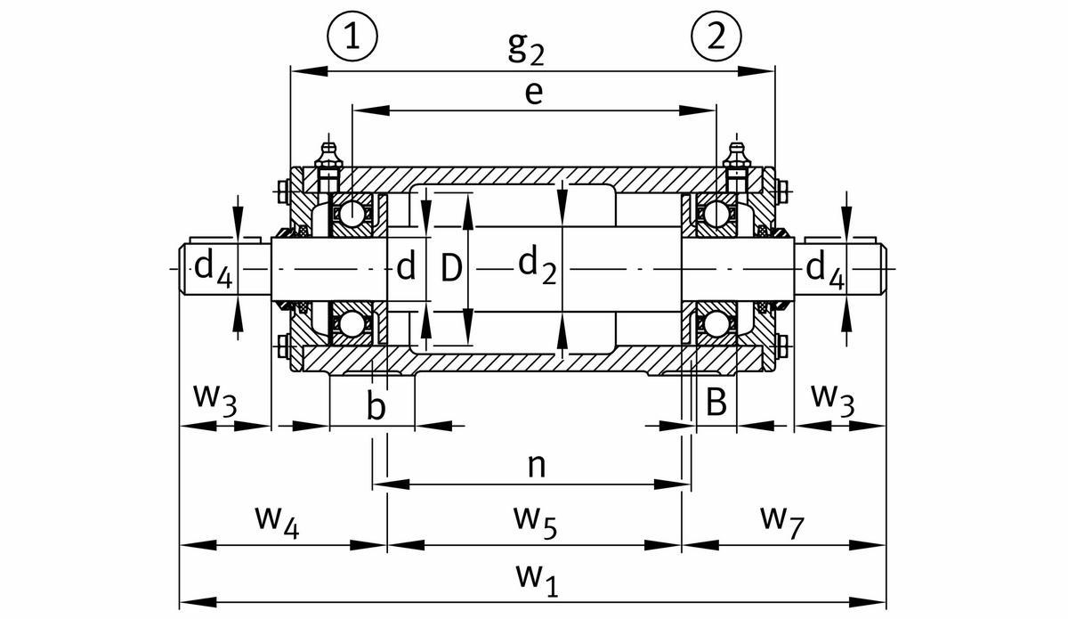 Узел стационарного корпуса FAG VRE308-F