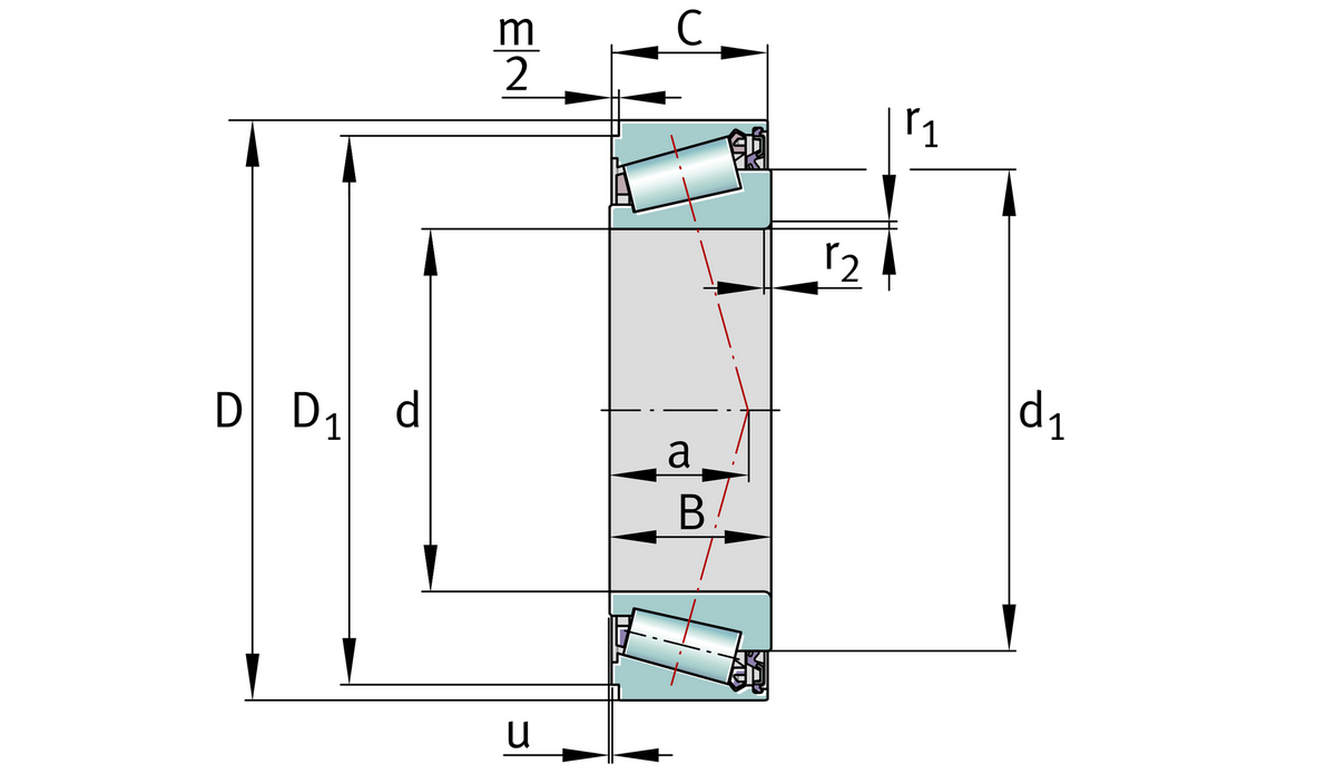 Конический роликоподшипник FAG JK0S080-A>A