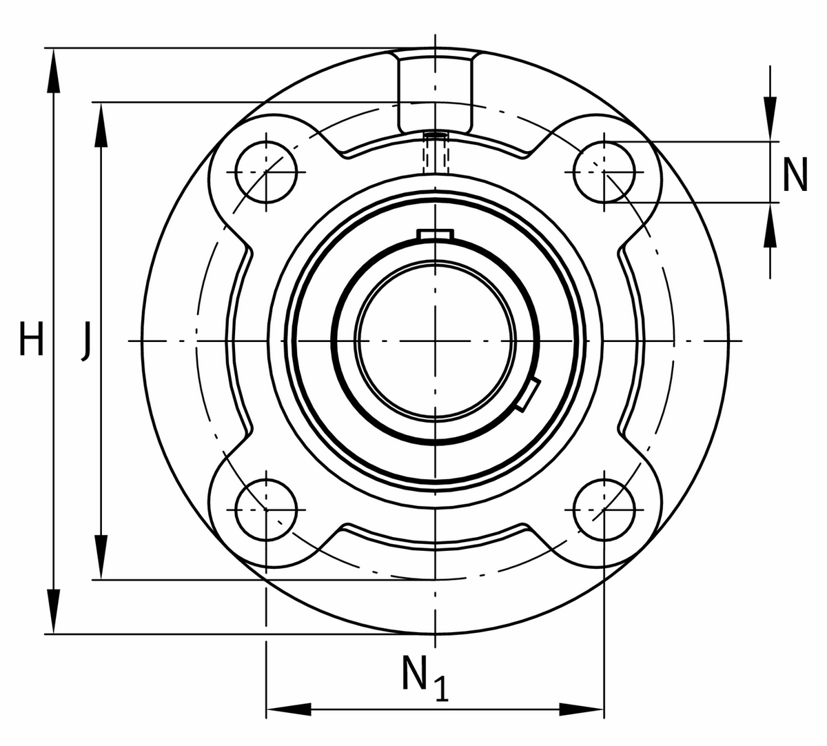 Фланцевый корпус FAG UCFC201
