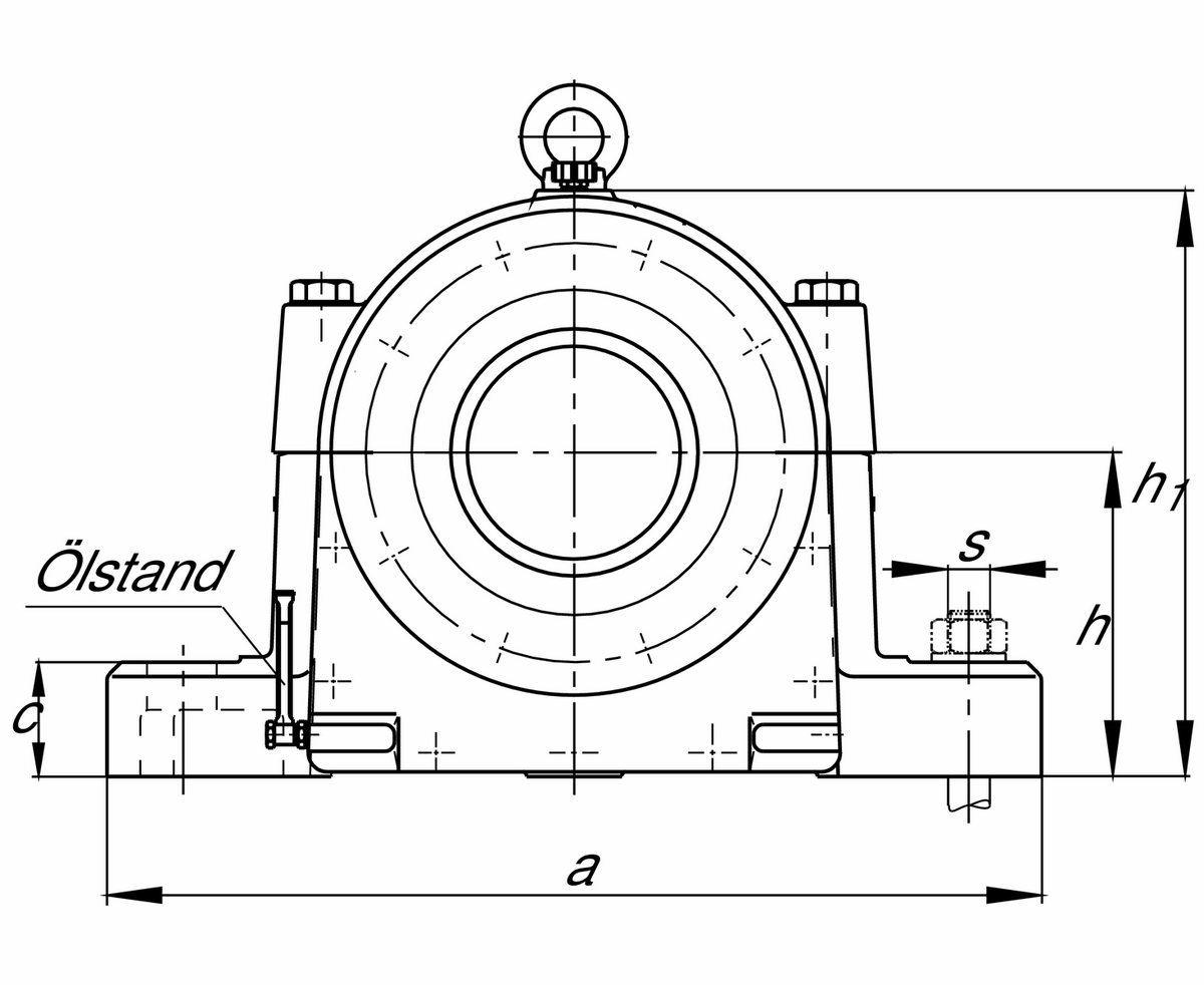 Стационарный корпус FAG LOE217-N-BL-L