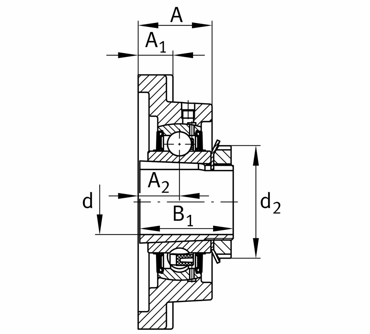 Фланцевый корпус FAG UKF215