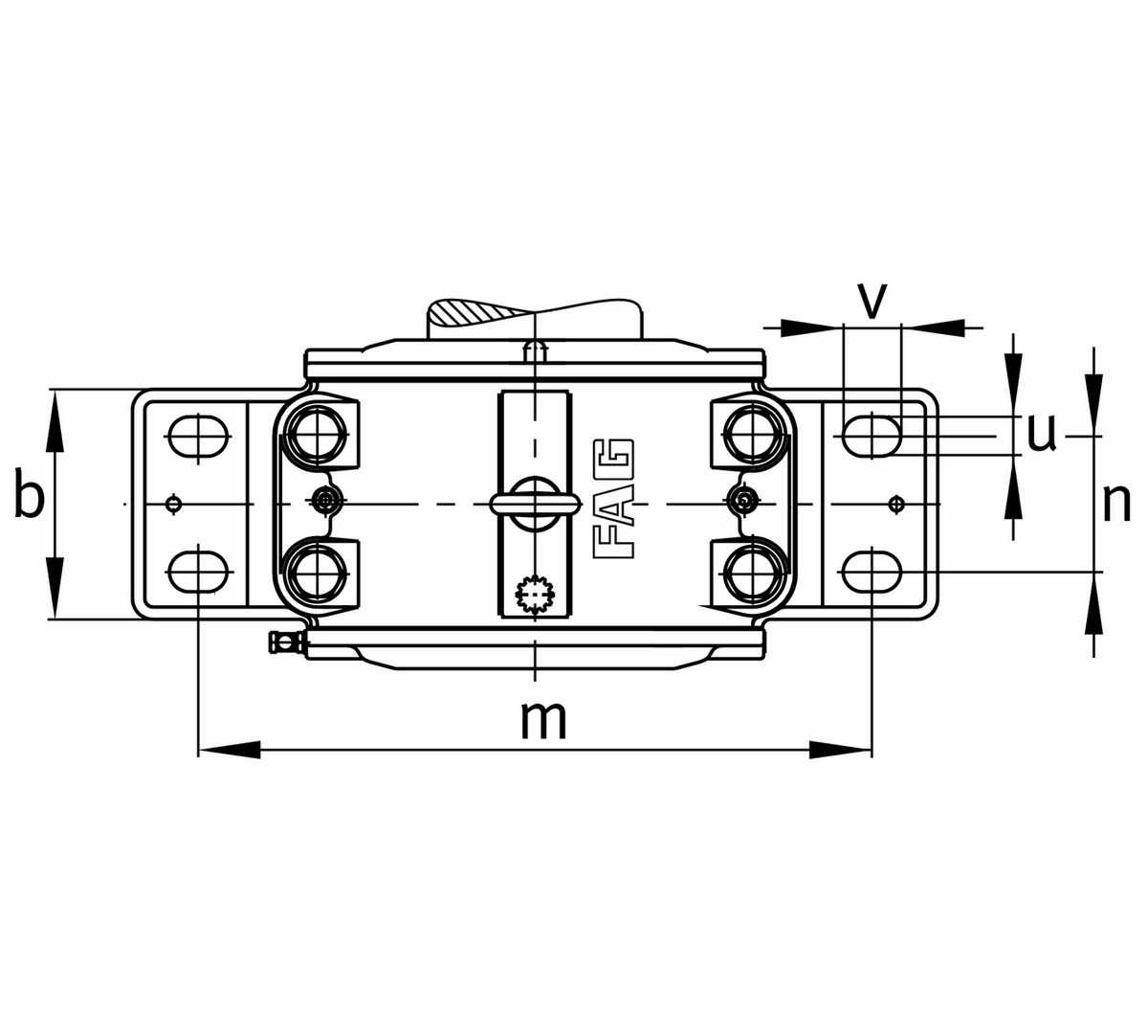Стационарный корпус FAG LOE218-N-AF-L