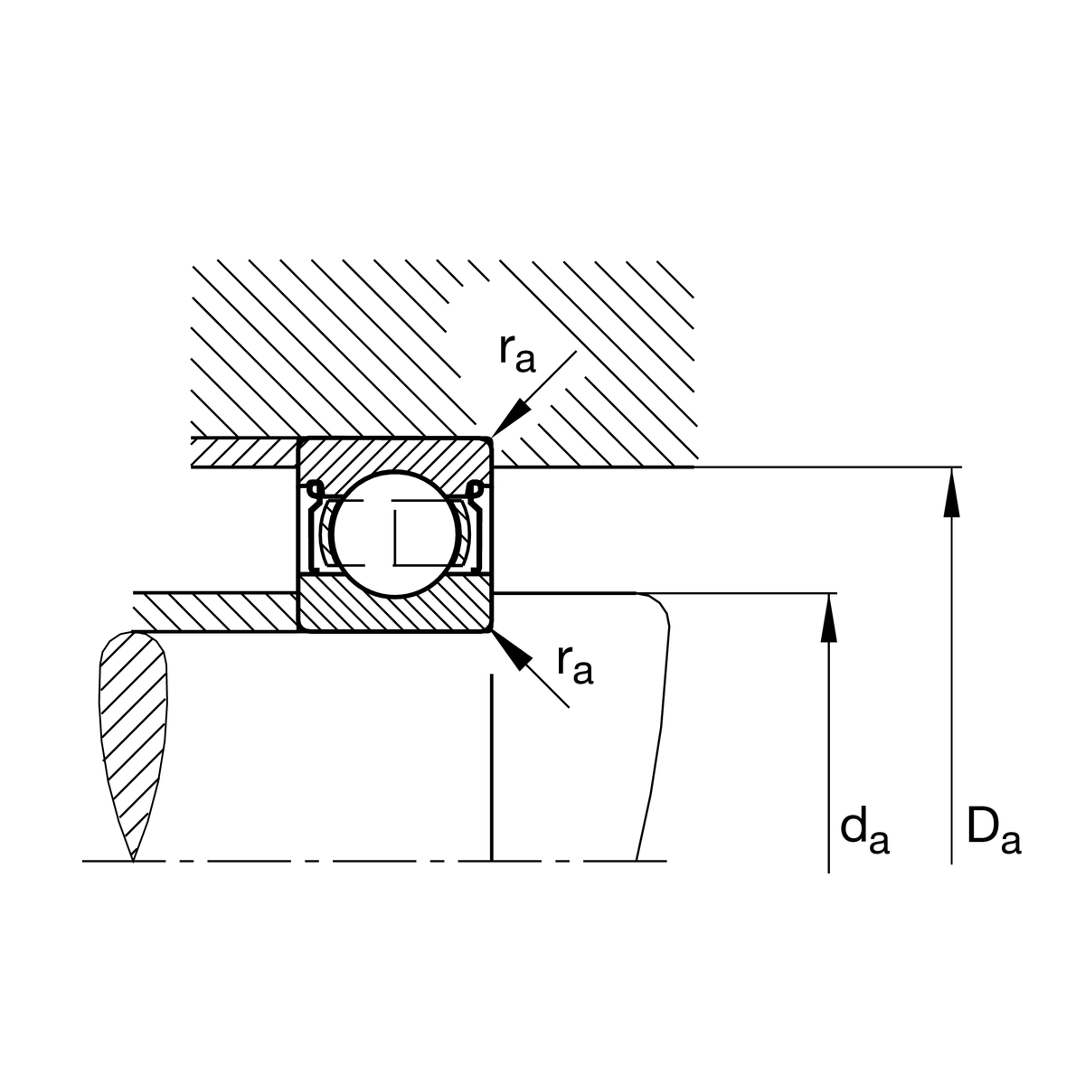 Радиальный шарикоподшипник FAG 623-2Z-CO7