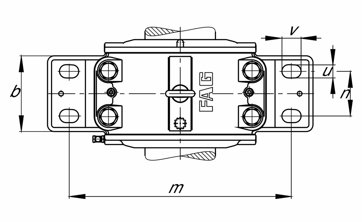 Стационарный корпус FAG LOE217-N-BL-L