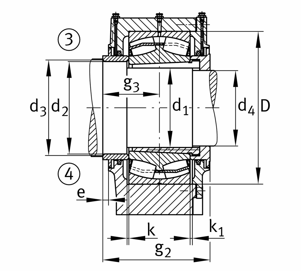 Стационарный корпус FAG RLE4140-AH-AF-L