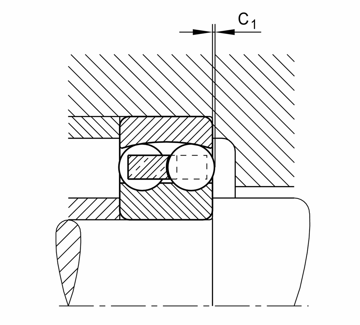 Радиальный сферический шарикоподшипник FAG 1321-M