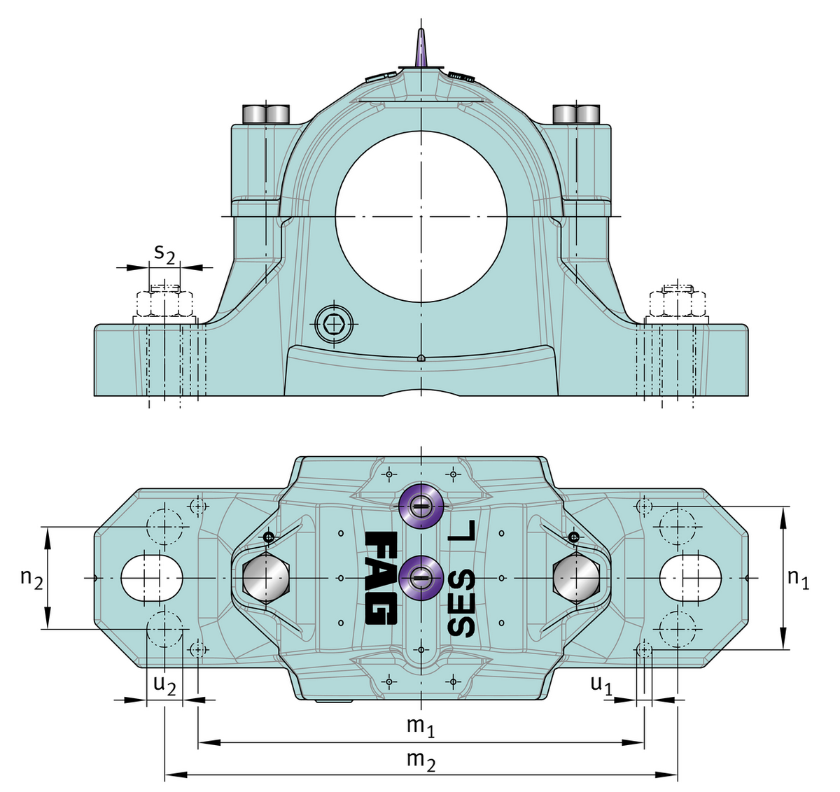 Стационарный корпус FAG SES211-L