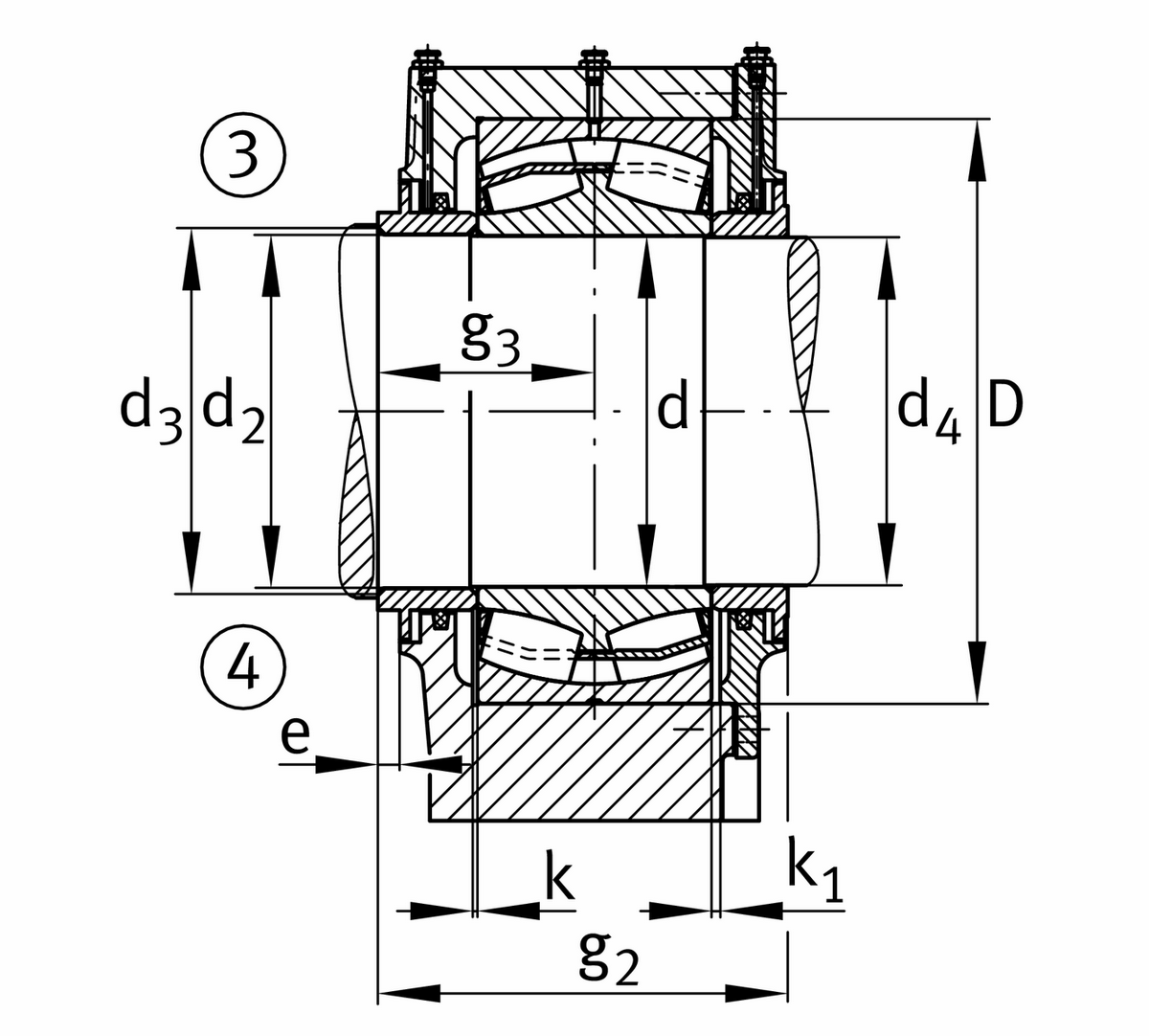Стационарный корпус FAG RLE4138-Z-BF-L