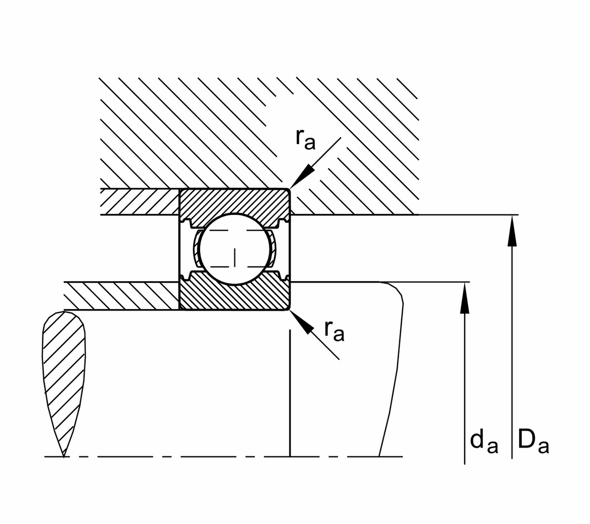 Радиальный шарикоподшипник FAG HC6310-C