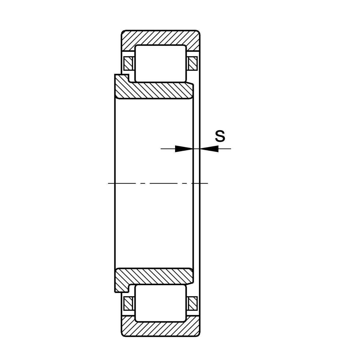 Цилиндрический роликоподшипник FAG NJ2224-E-XL-TVP2-C4