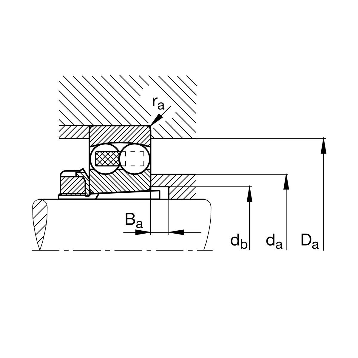 Радиальный сферический шарикоподшипник FAG 2317-K-M