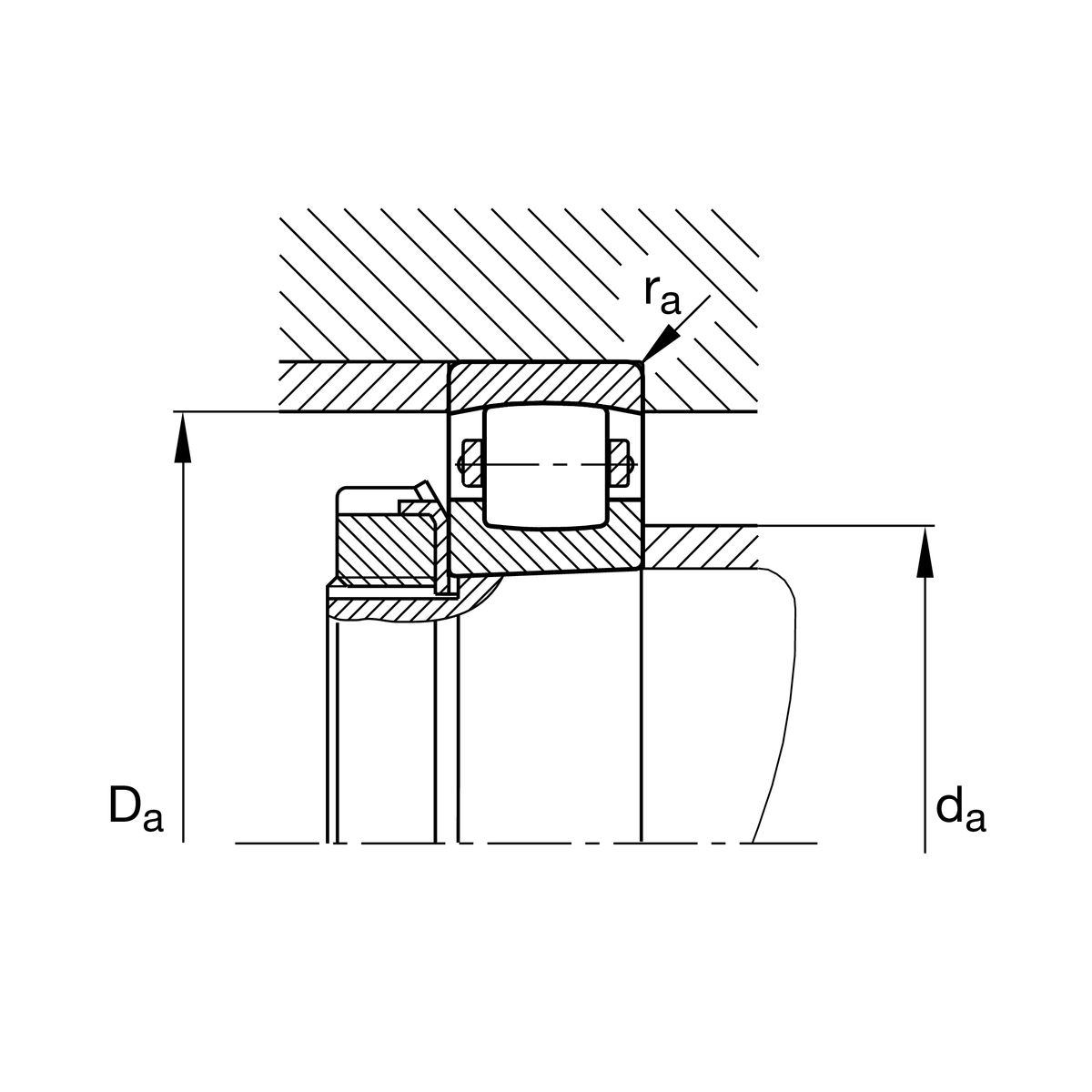 Однорядный радиальный сферический роликоподшипник FAG 20220-K-MB-C3 (20220K.MB.C3)