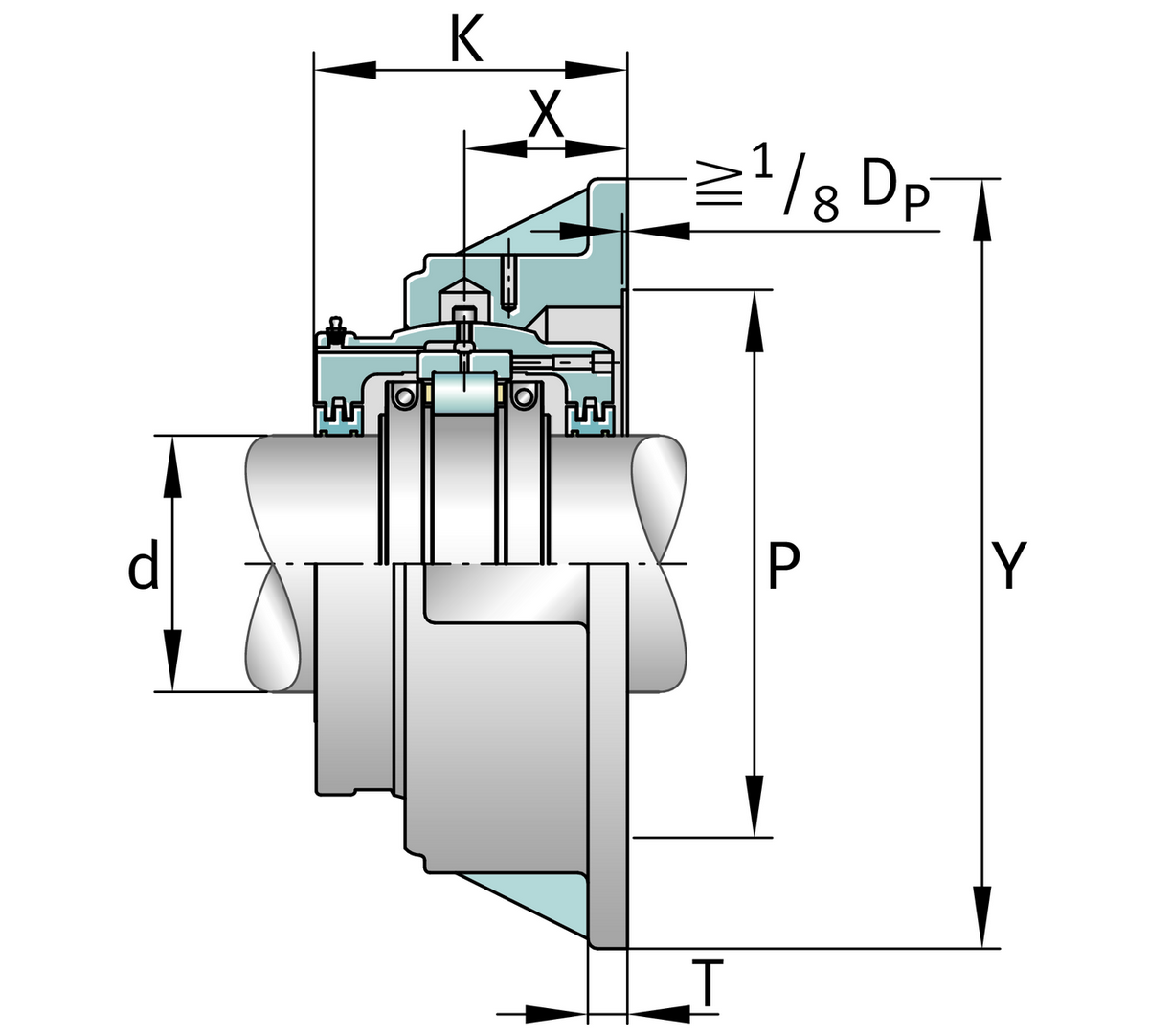Узел стационарного корпуса FAG S1BCF-1015-FL