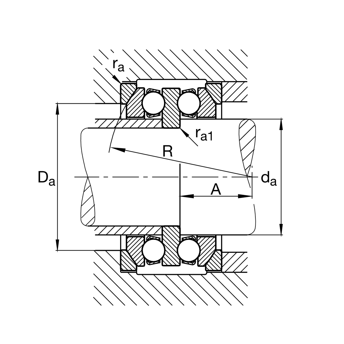 Упорный шарикоподшипник FAG 54308