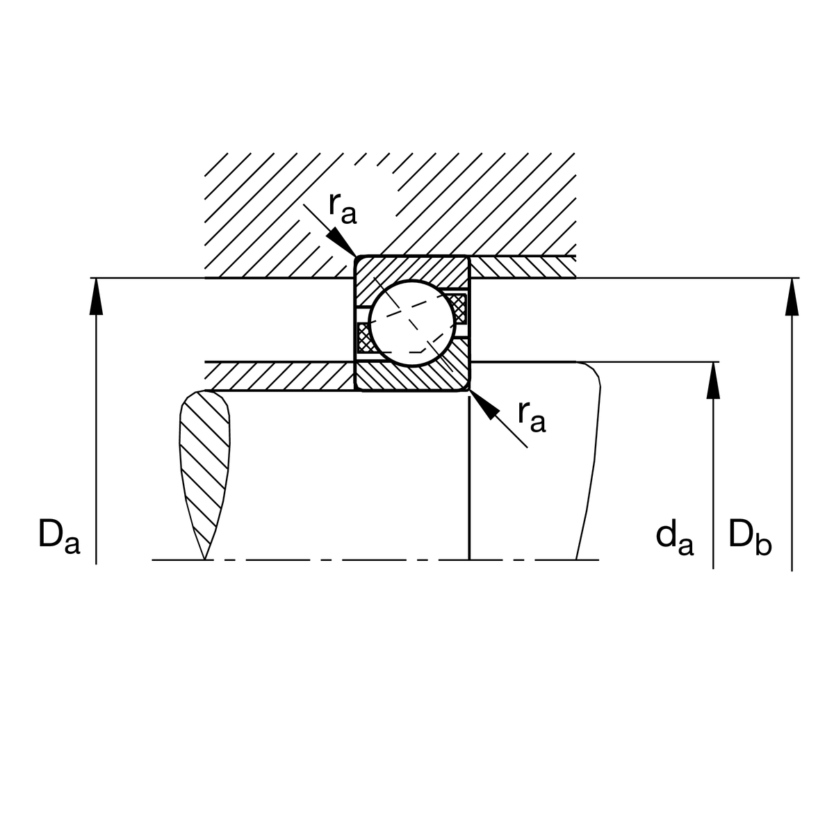 Радиально-упорный шарикоподшипник FAG 7338-B-MP