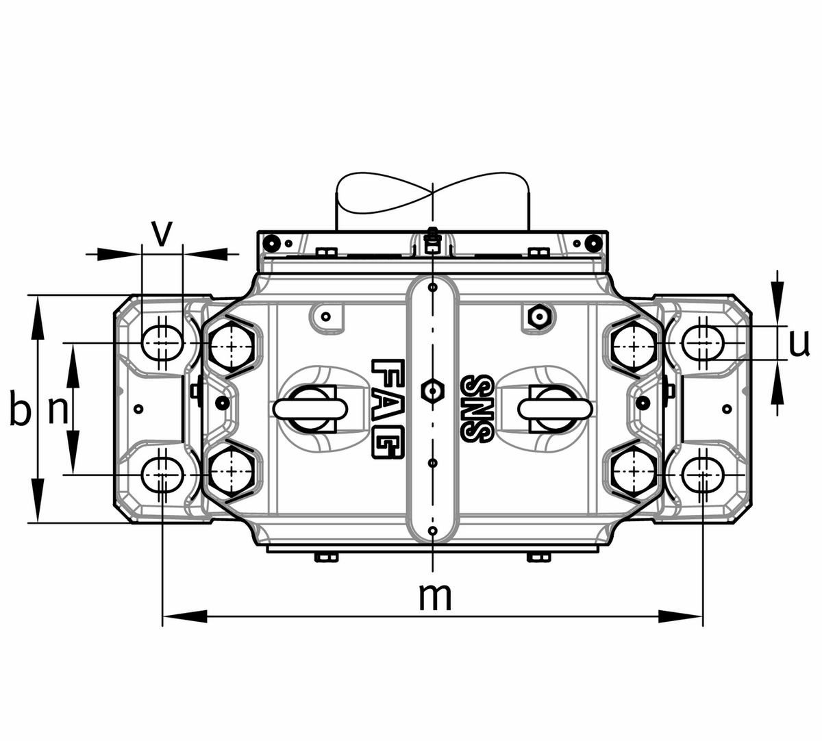 Стационарный корпус FAG SNS30/530-B