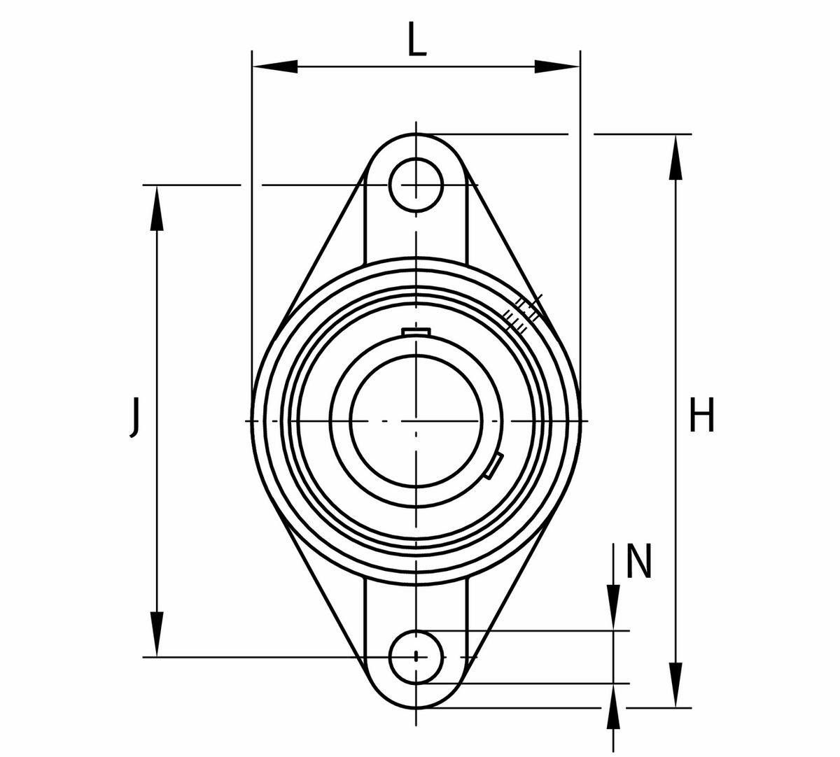Фланцевый корпус FAG UCFL205-14