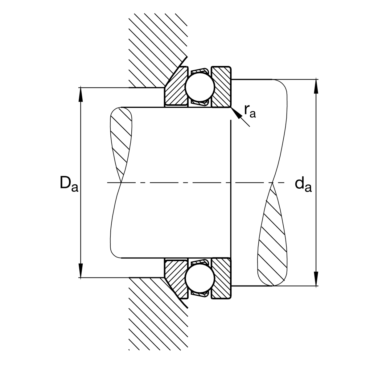 Упорный шарикоподшипник FAG 53202