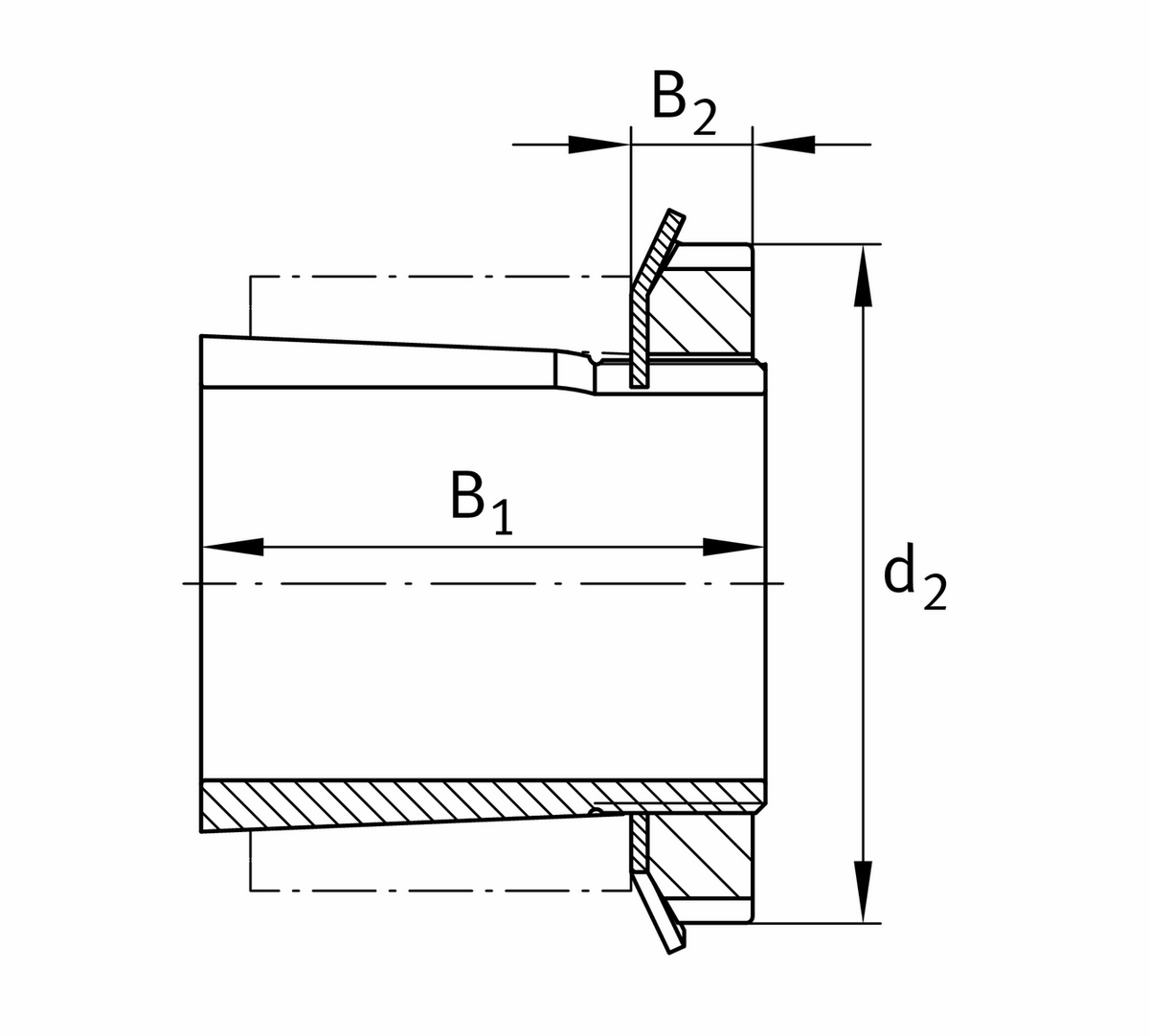 Радиальный закрепляемый шарикоподшипник FAG UK208