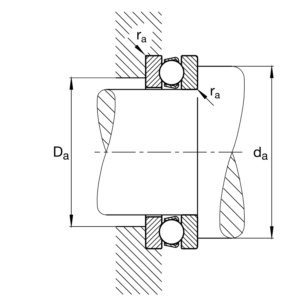 Упорный шарикоподшипник FAG 51113