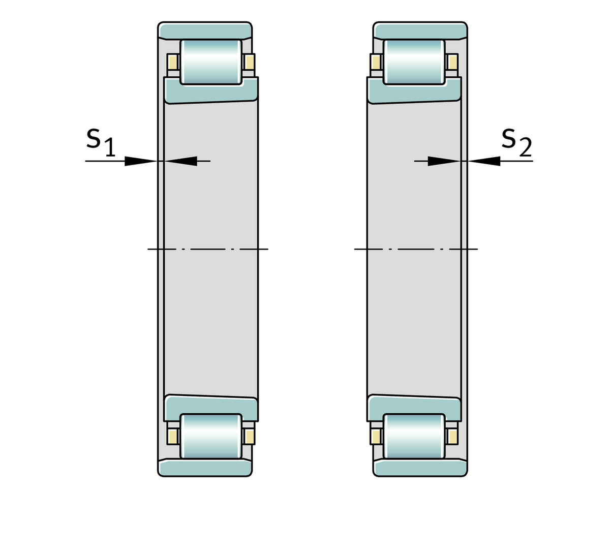 Цилиндрический роликоподшипник FAG N1034-K-M1-SP