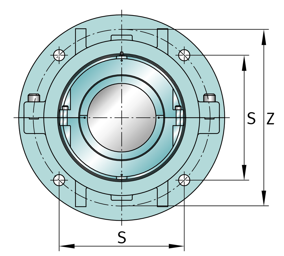 Узел стационарного корпуса FAG S1BCF-1015-FL