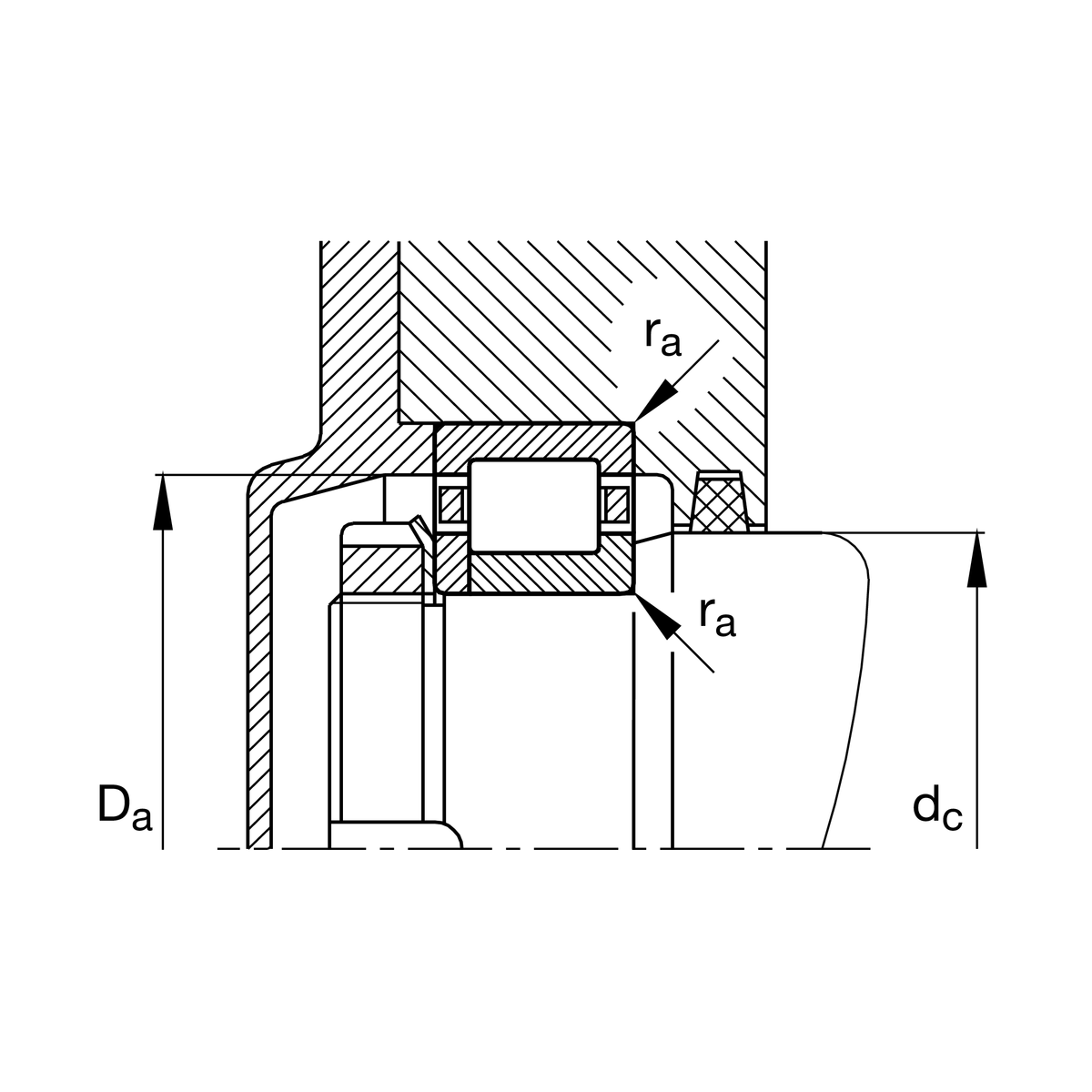 Цилиндрический роликоподшипник FAG NUP211-E-XL-M1-C3
