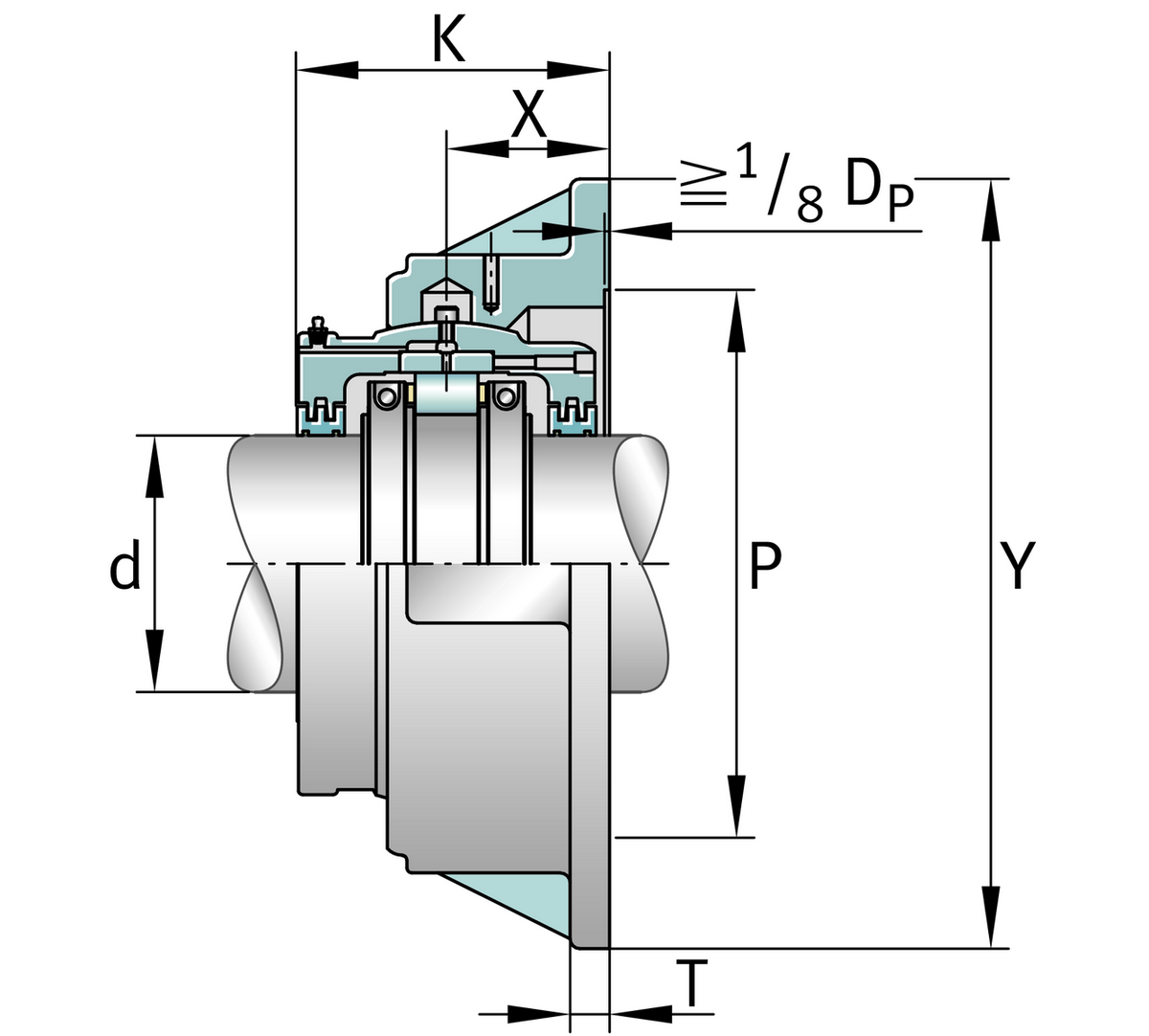 Узел стационарного корпуса FAG S1BCF-1015-FL