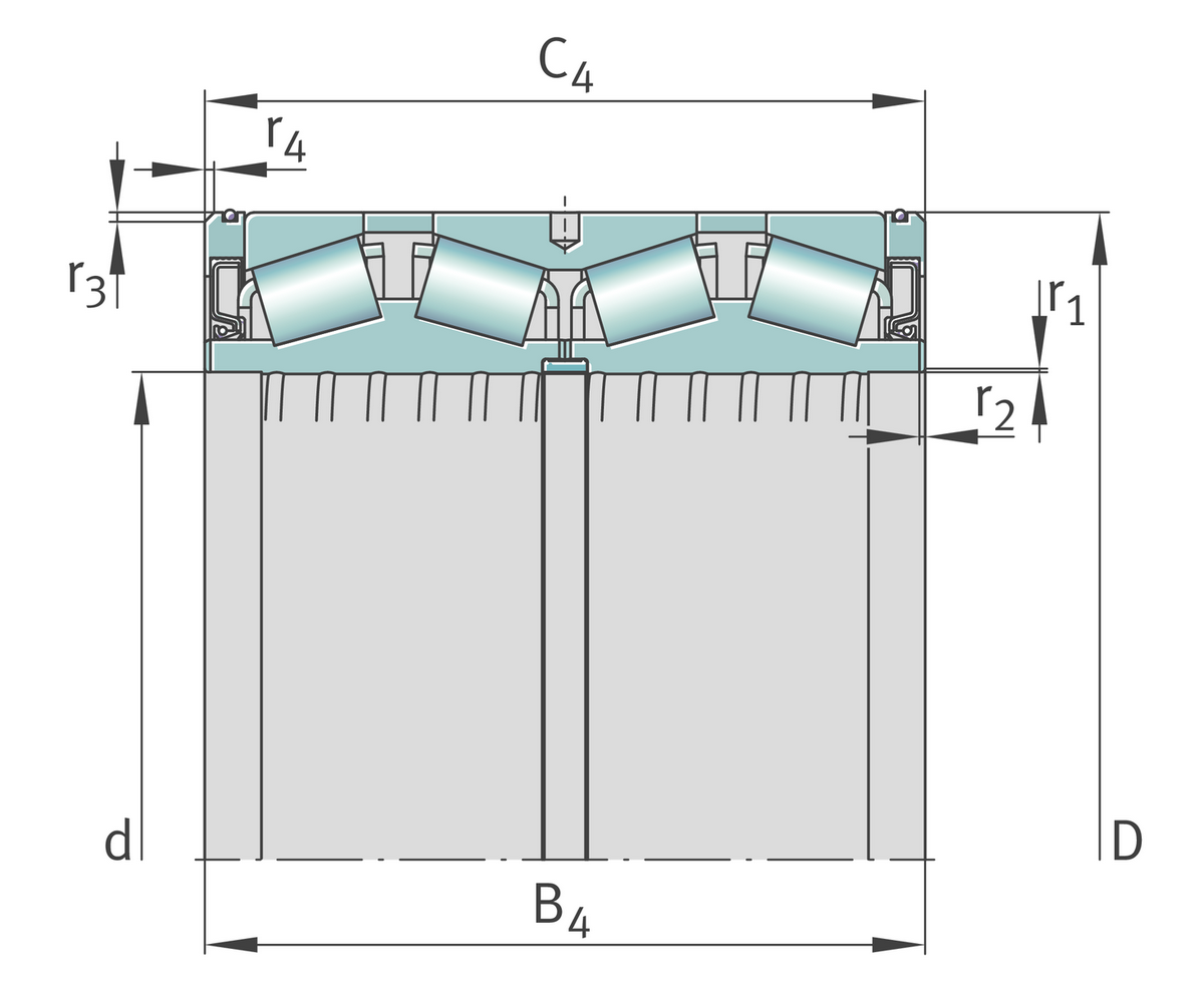 Конический роликоподшипник FAG F-802291.TR4-D1