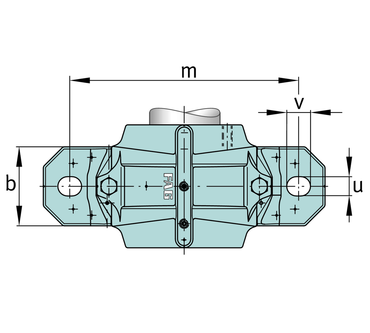 Стационарный корпус FAG SNV340-F-L