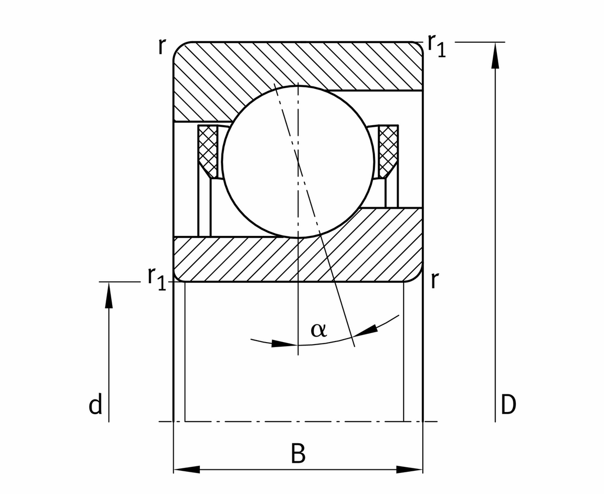 Высокоскоростной шпиндельный подшипник FAG VCM71909-E-T-P4S-UL-XL